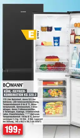 EDEKA Foodservice Bomann kühl-/gefrierkombination KG 320.2 Angebot