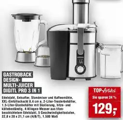 EDEKA Foodservice Gastroback design multi-juicer digitl pro 3 in 1 Angebot