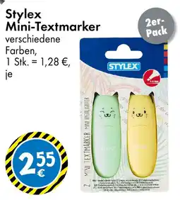 TEDi Stylex Mini-Textmarker 2er- Pack Angebot