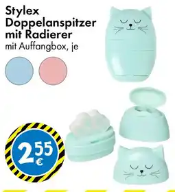TEDi Stylex Doppelanspitzer mit Radierer Angebot
