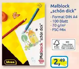 duo schreib & spiel idena Malblock ,,schön dick" Angebot
