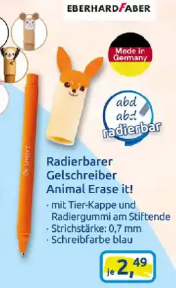 duo schreib & spiel EBERHARDFABER Radierbarer Gelschreiber Animal Erase it! Angebot