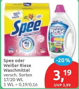 Budni Spee oder Weißer Riese Waschmittel Angebot