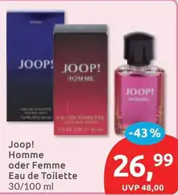Budni Joop! Homme oder Femme Eau de Toilette Angebot