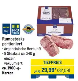 METRO Rumpsteaks portioniert Angebot