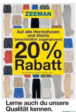 Zeeman ZEEMAN Herrenhosen und shorts Angebot