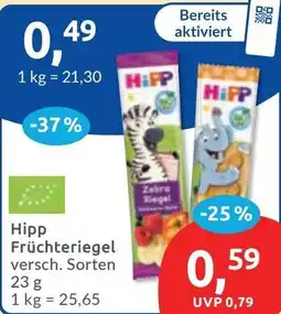 Budni Hipp Früchteriegel Angebot