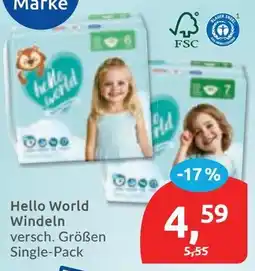 Budni Hello World Windeln Angebot