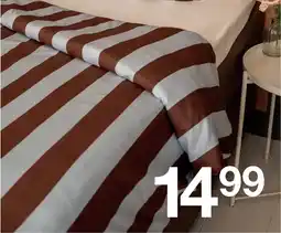 Zeeman Brown and white striped blanket Angebot