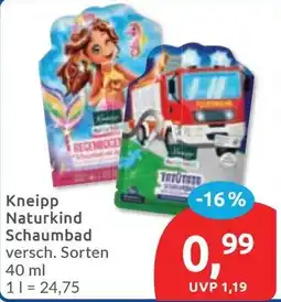 Budni Kneipp Naturkind Schaumbad Angebot