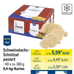METRO METRO Chef Schweinelachs-Schnitzel paniert Angebot
