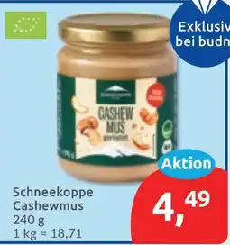 Budni Schneekoppe Cashewmus Angebot
