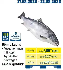 METRO Bömlo Lachs Angebot