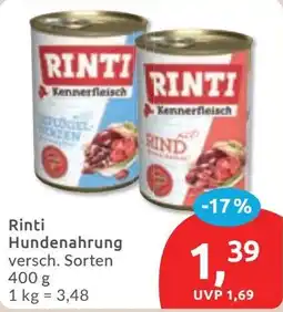 Budni Rinti Hundennahrung Angebot