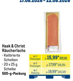 METRO Haak & Christ Räucherlachs Angebot