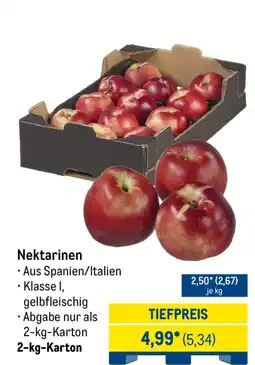 METRO Nektarinen Angebot
