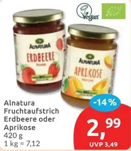 Budni Alnatura Fruchtaufstrich Erdbeere oder Aprikose Angebot