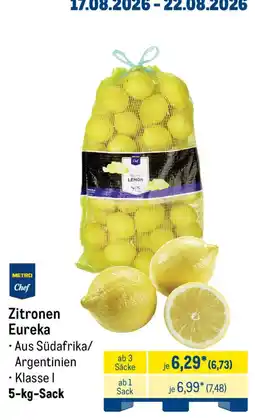 METRO Zitronen Eureka Angebot