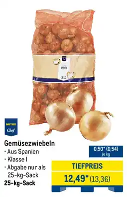 METRO Gemüsezwiebeln Metro Chef Angebot