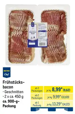 METRO METRO Chef Frühstücks-bacon Angebot
