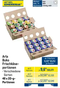 METRO Arla Buko Frischkäseportionen Angebot