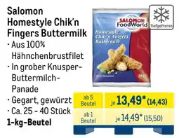 METRO Salomon Homestyle Chik'n Fingers Buttermilk Angebot