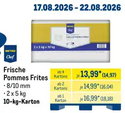 METRO Frische Pommes Frites Angebot