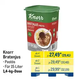 METRO Knorr Bratenjus Pastös Angebot