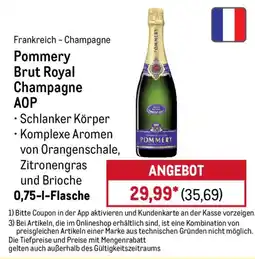 METRO Pommery Brut Royal Champagne AOP Angebot