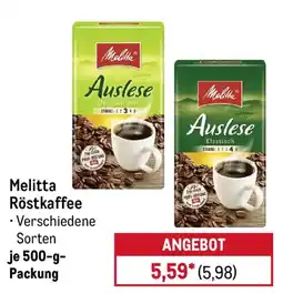 METRO Melitta Röstkaffee Angebot