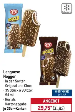 METRO Langnese Nogger Angebot
