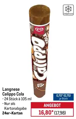 METRO Langnese Calippo Cola Angebot