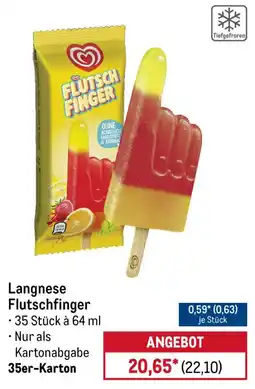 METRO Langnese Flutschfinger Angebot