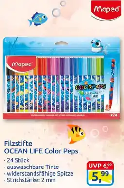 duo schreib & spiel Maped Filzstifte OCEAN LIFE Color Peps Angebot