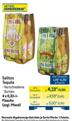 METRO Salitos Tequila Angebot