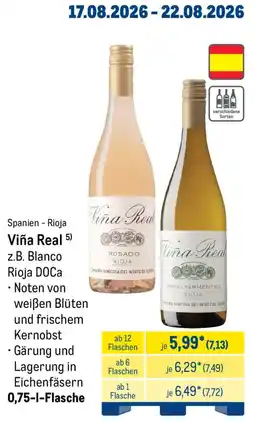 METRO Viña Real Rosado Rioja Angebot