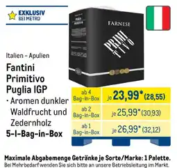 METRO Fantini Primitivo Angebot