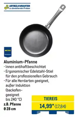 METRO METRO PROFESSIONAL Aluminium-Pfanne Angebot