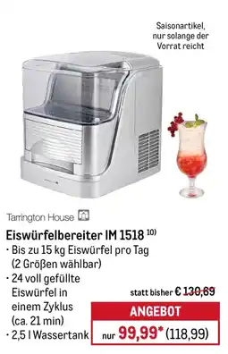 METRO Tarrington House Eiswürfelbereiter IM 1518 Angebot