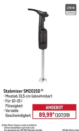 METRO Stabmixer SM2015D Angebot