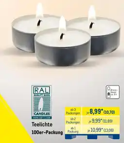 METRO Teelichte 100er-Packung Angebot