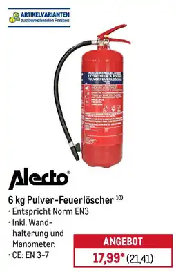 METRO Alecto 6 kg Pulver-Feuerlöscher Angebot