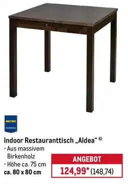 METRO Indoor Restauranttisch „Aldea“ 6) Angebot