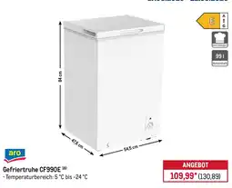 METRO aro Gefriertruhe CF990E Angebot
