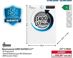 METRO Hoover Waschautomat H3WP 4134TAM/1-S Angebot