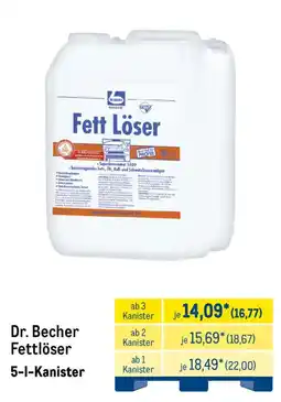 METRO Dr. Becher Fettlöser Angebot