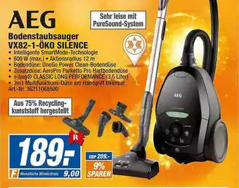 expert Techno Land Aeg Bodenstaubsauger Vx82-1-öko Silence Angebot