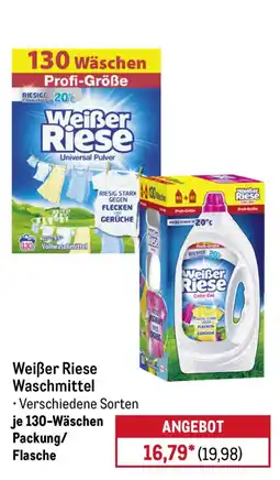 METRO Weißer Riese Waschmittel Angebot