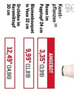 METRO Kunstpflanzen 10) Rosen im Papptopf 24 cm Angebot