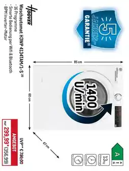 METRO Hoover Wasserschrank H3WP 4134TAM/1-S Angebot